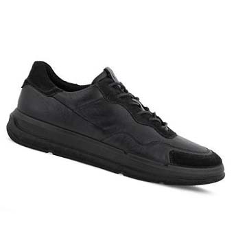 Men's Ecco Soft X Sneakers Black | USA 640VRW